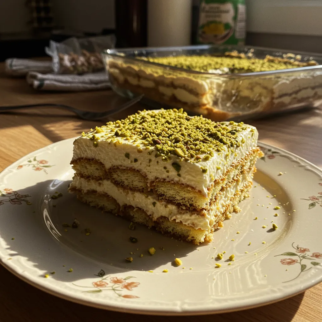 Pistachio Tiramisu: Ultimate Elegant Italian Dessert Perfection - main view